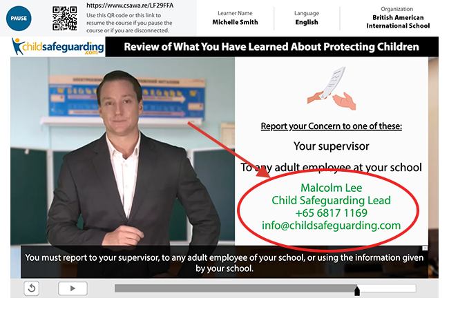 ChildSafeguarding.com Reporting Course